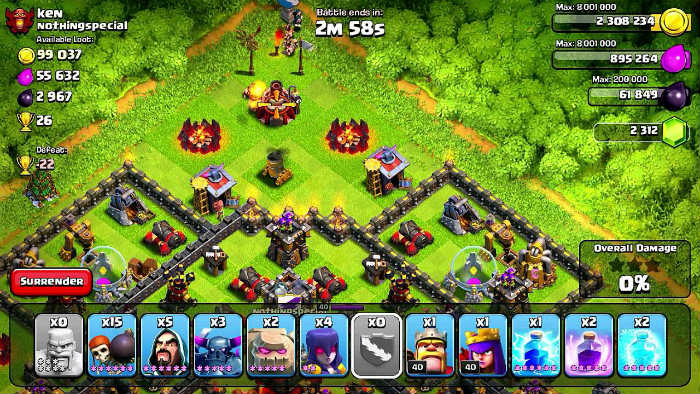 Clash Of Clans Thirteen 369 Nine Apk  Mod Down Load Unlimited Gold