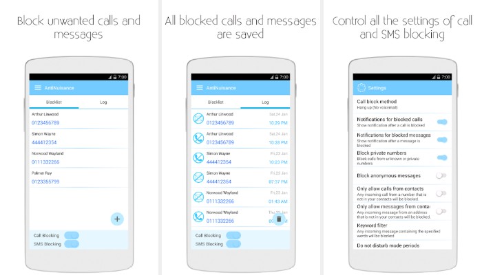 AntiNuisance - Call Blocker and SMS Blocker