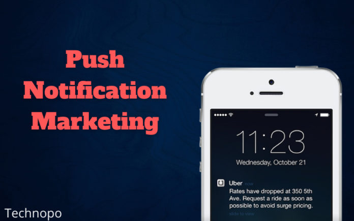Push notification marketing